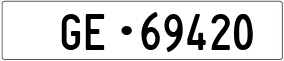 Trailer License Plate